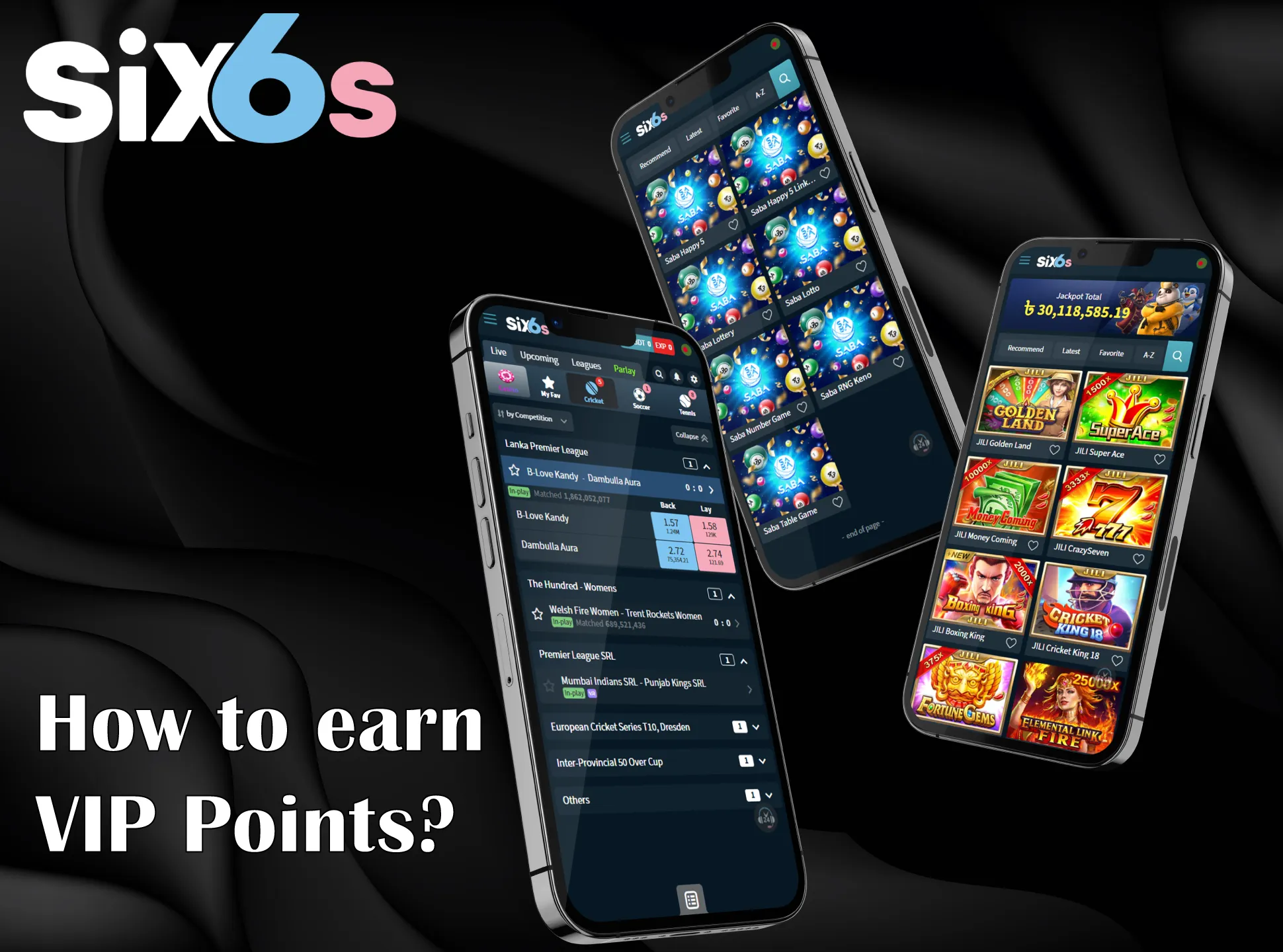 Earn points by betting and playing casino games.