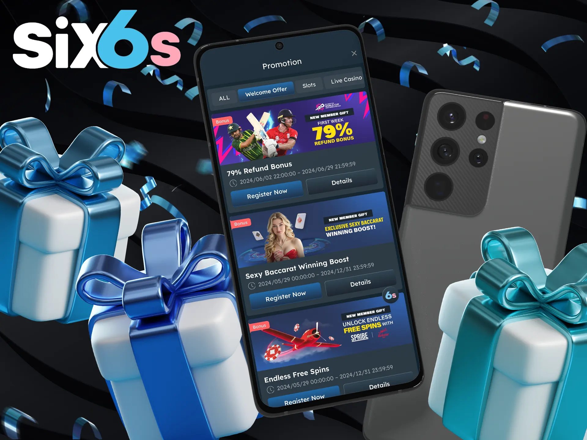 Discover the welcome bonuses available on the Six6s app: download the latest version APK to enjoy exciting rewards and promotions at Six6s casino and bookmaker in Bangladesh.